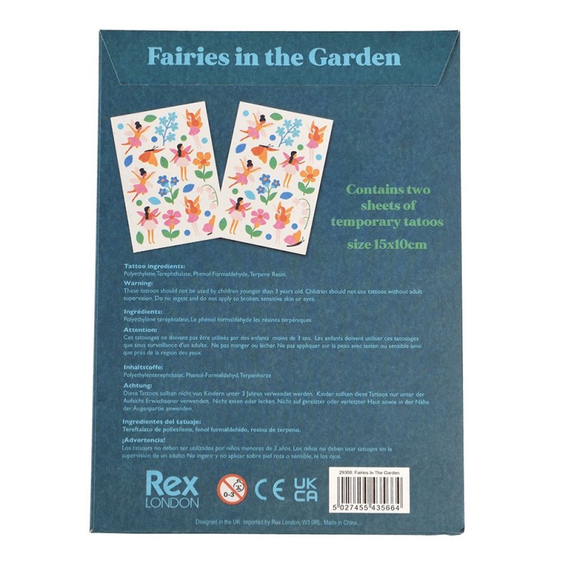 Kindertattoo Set Feen Fairies in the Garden
