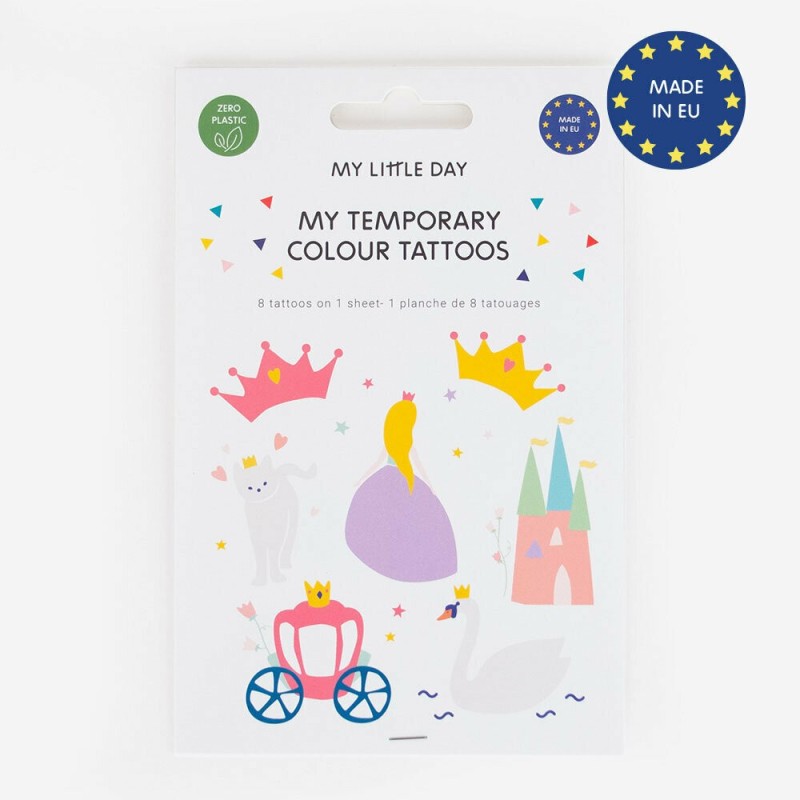 Kindertattoo Set Prinzessinnen