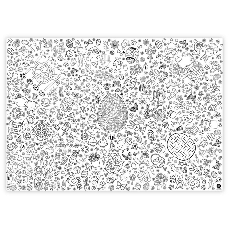 Ausmal Tischdecke aus Papier Ostern