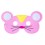 Maske Maus aus Filz in pink