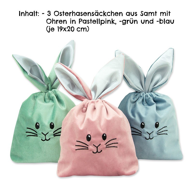 Osternest Ostersäckli aus Samt