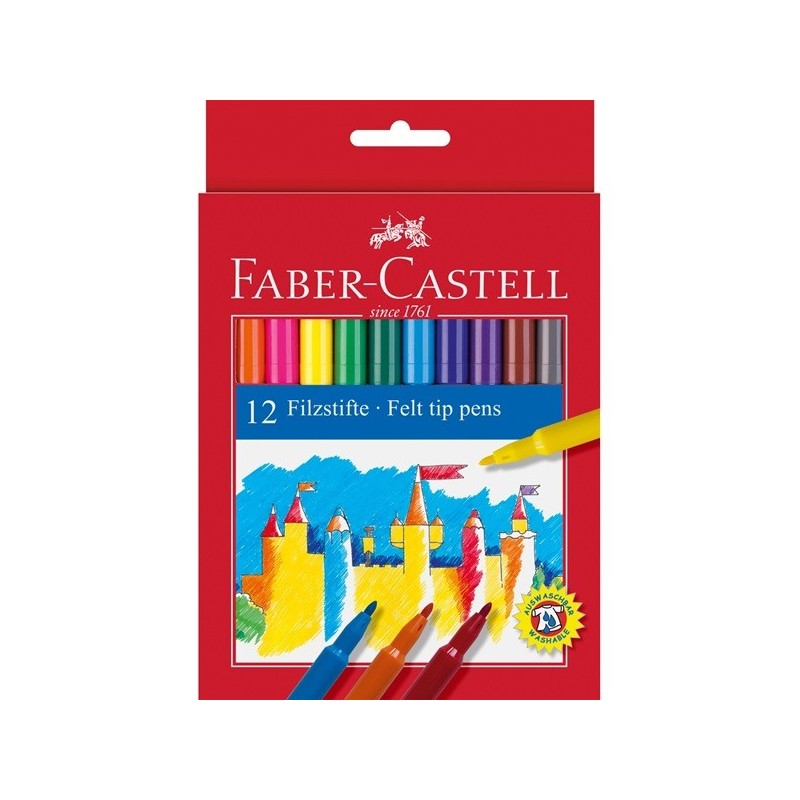 12 Filzstifte von Faber-Castell