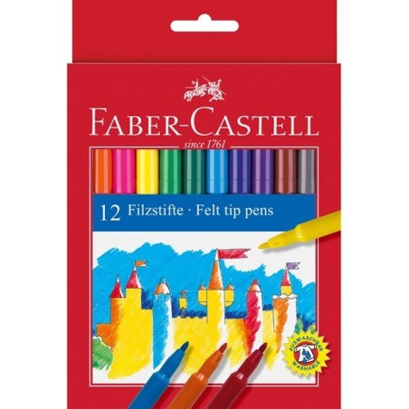 12 Filzstifte von Faber-Castell