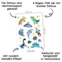 Kindertattoo Set Metallic Bagger, Dino & Co.