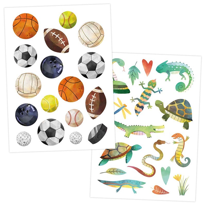 Kindertattoo Set Metallic Bagger, Dino & Co.