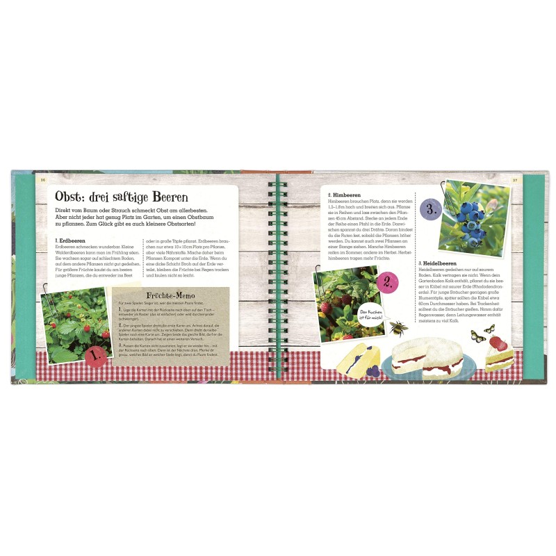 Grün Mein Mitmach Gartenbuch