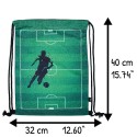 Turnbeutel Fussball grün