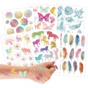 Kindertattoo Set Metallic Pferde & Mandalas