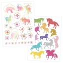 Kindertattoo Set Metallic Pferde & Mandalas