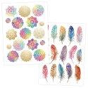 Kindertattoo Set Metallic Pferde & Mandalas