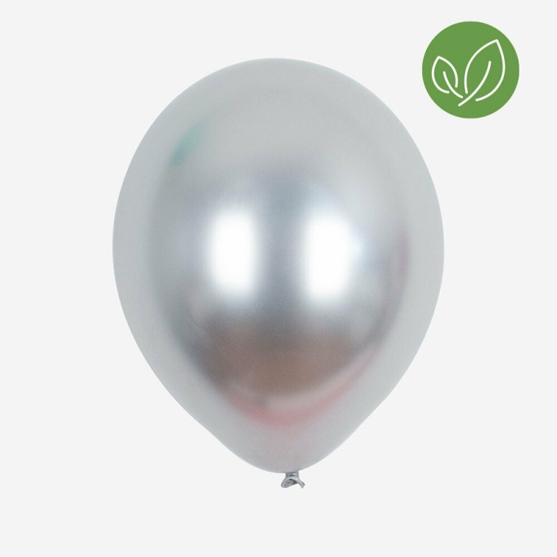 Luftballons Chrome silber