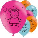 Luftballons Peppa Pig bunt