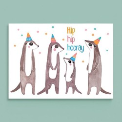 Geburtstagskarte Erdmännchen