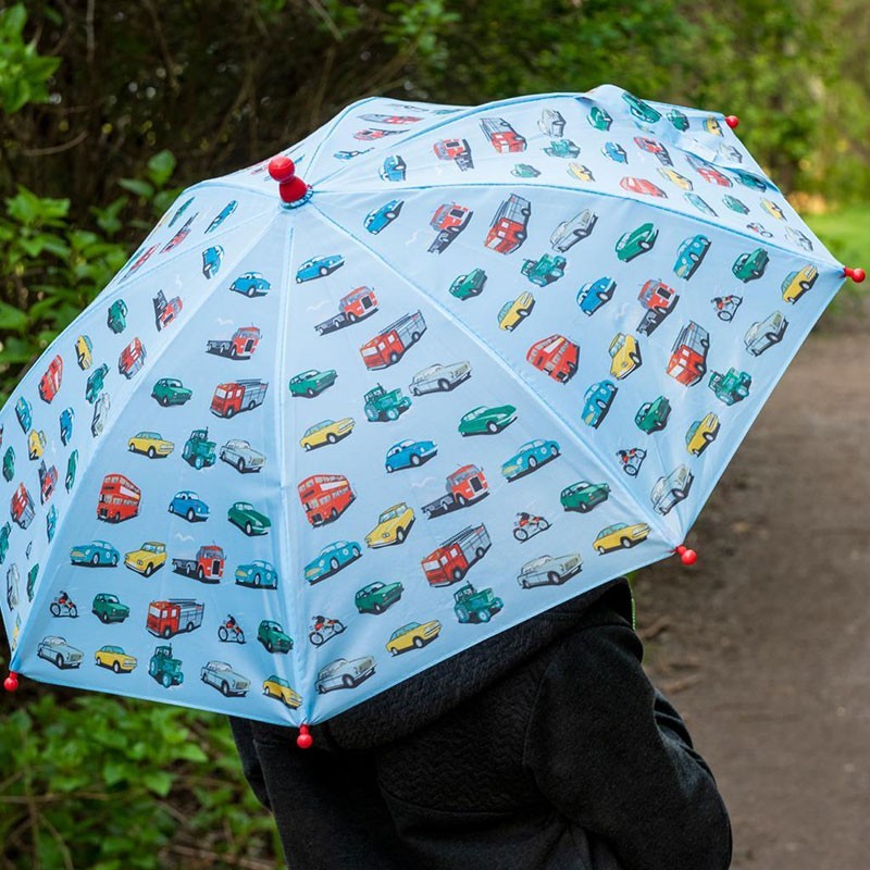 Kinder Regenschirm Fahrzeuge in bunt
