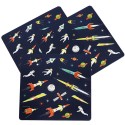 Sticker Weltraum Space Age bunt