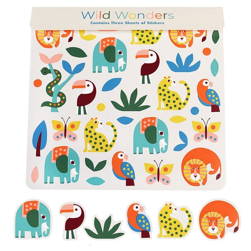 Sticker Wild Wonders bunt