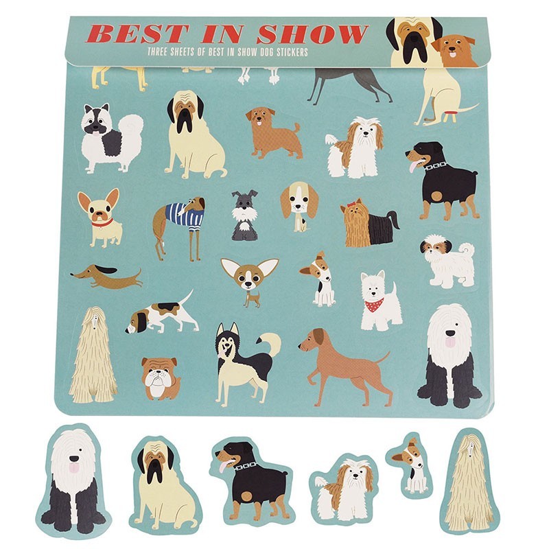 Sticker Best in Show Hunde bunt