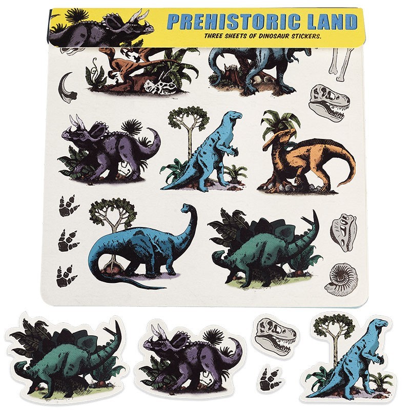 Sticker Dinosaurier Prehistoric bunt