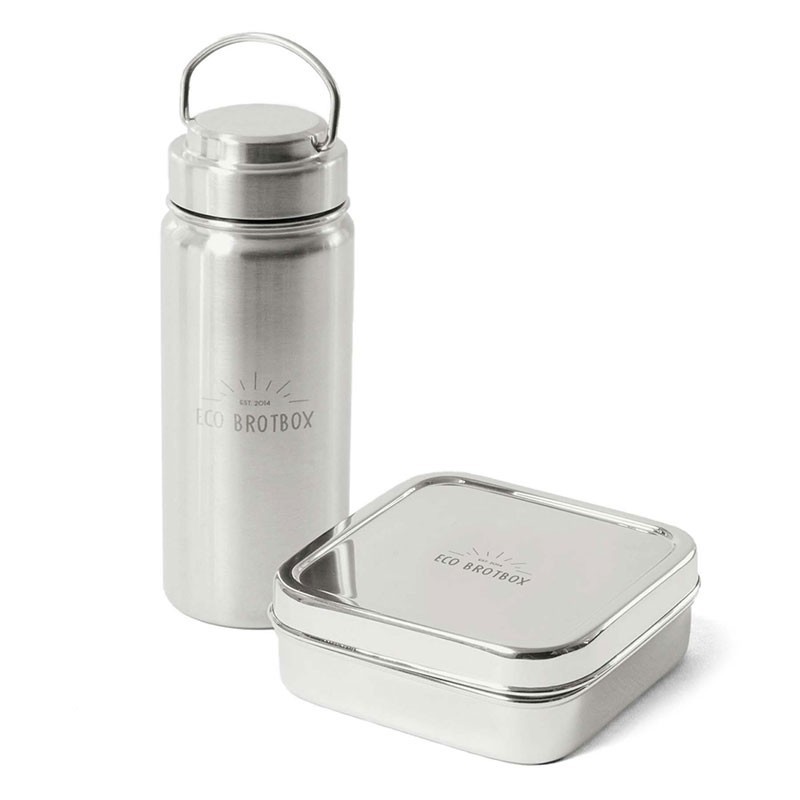 Lunchbox Edelstahl & Trinkflasche Eco Set