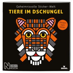 Geheimnisvolle Sticker-Welt: Tiere im Dschungel