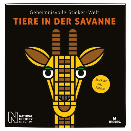Geheimnisvolle Sticker-Welt: Tiere in der Savanne