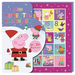 Peppa Pig Adventskalender mit 24 Büchlein