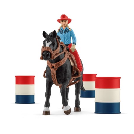 Schleich Pferd Barrel Racing mit Cowgirl