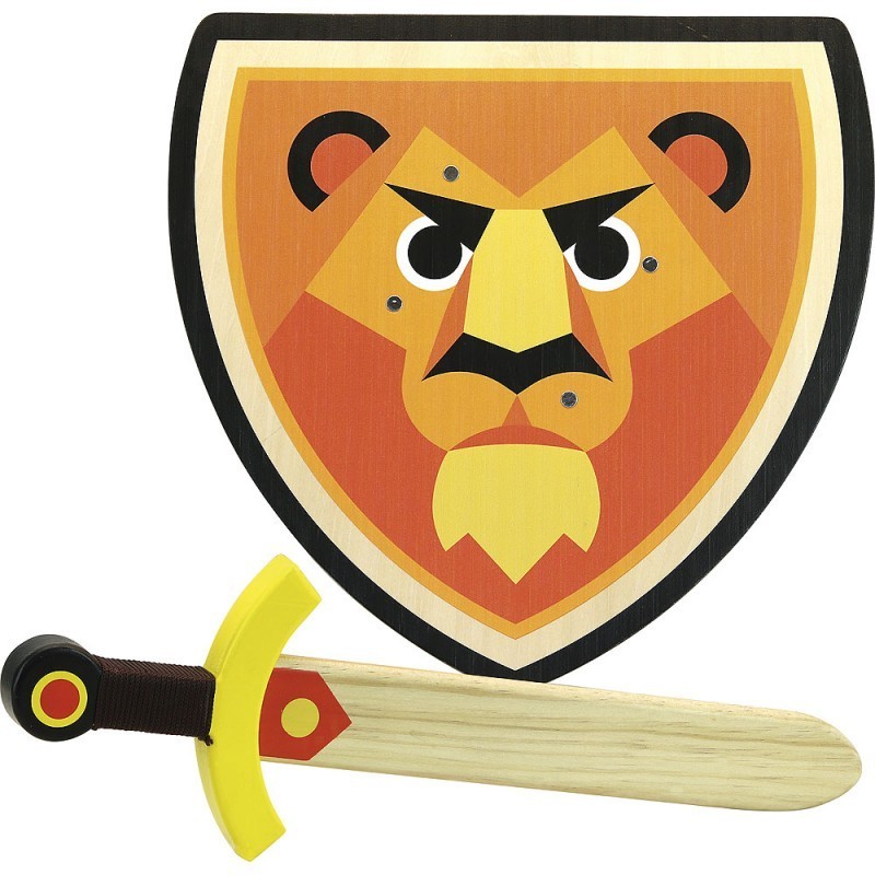 Schwert und Ritterschild Löwe