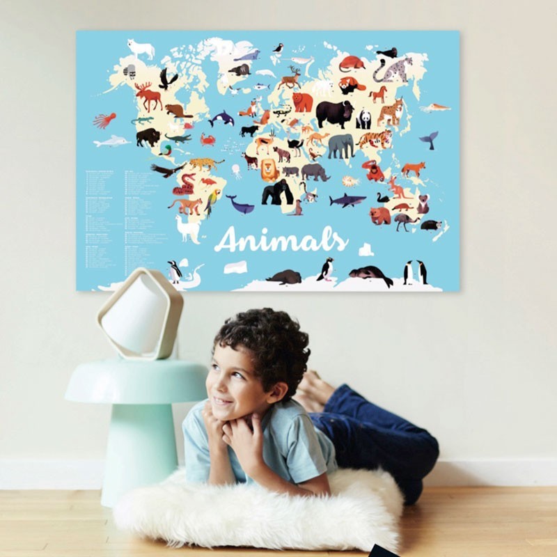 Sticker Poster Tiere der Welt