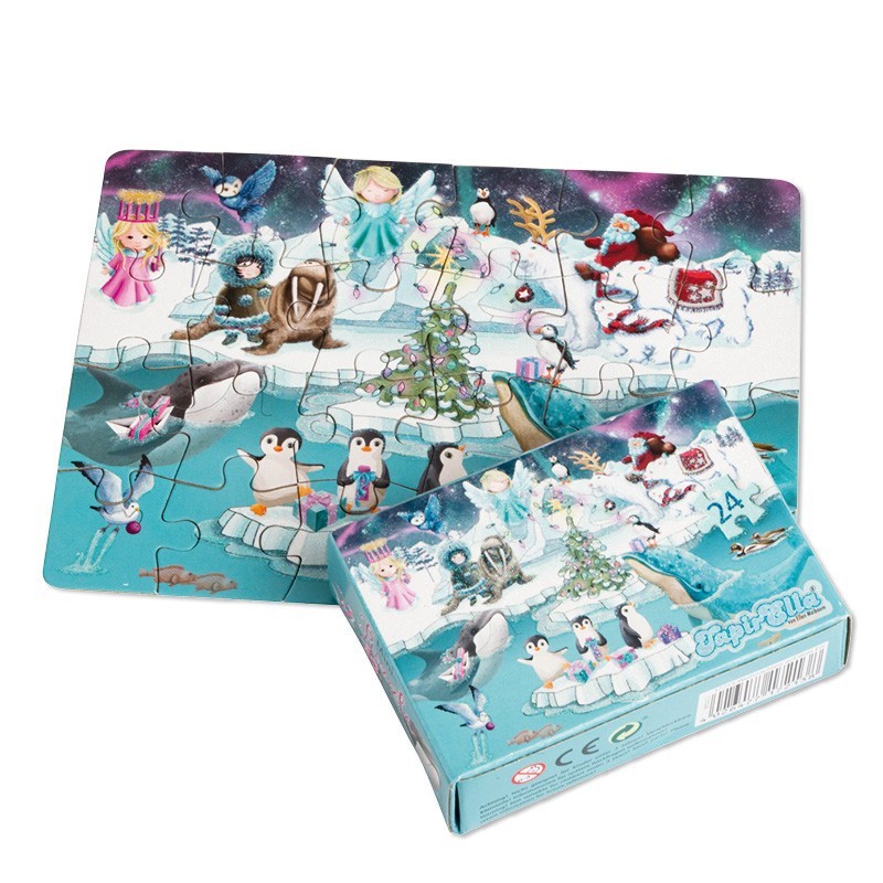 Mini Puzzle Weihnachten am Polarkreis