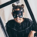 Maske Katze aus Filz schwarz
