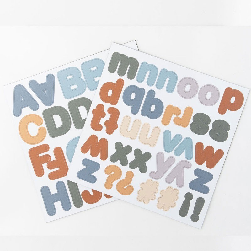 Magnetbuchstaben ABC blau caramel 125teilig
