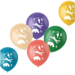 Luftballons Wilde Tiere bunt