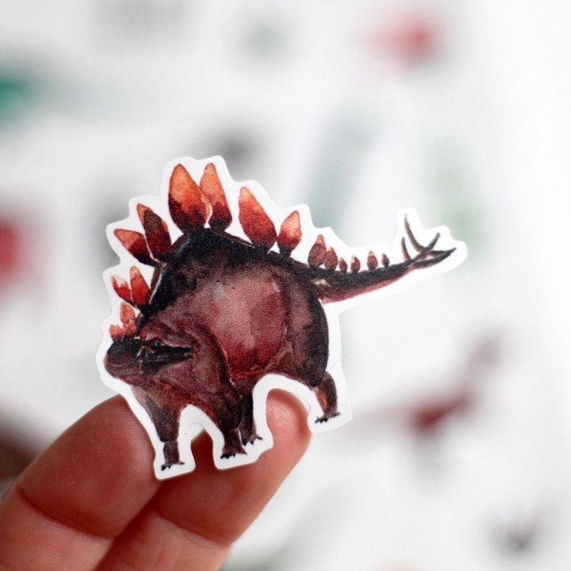Spülmaschinenfeste Sticker Dinosaurier