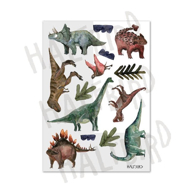 Reflektierende Sticker Dinosaurier