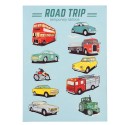 Kindertattoo Set Road Trip Fahrzeuge