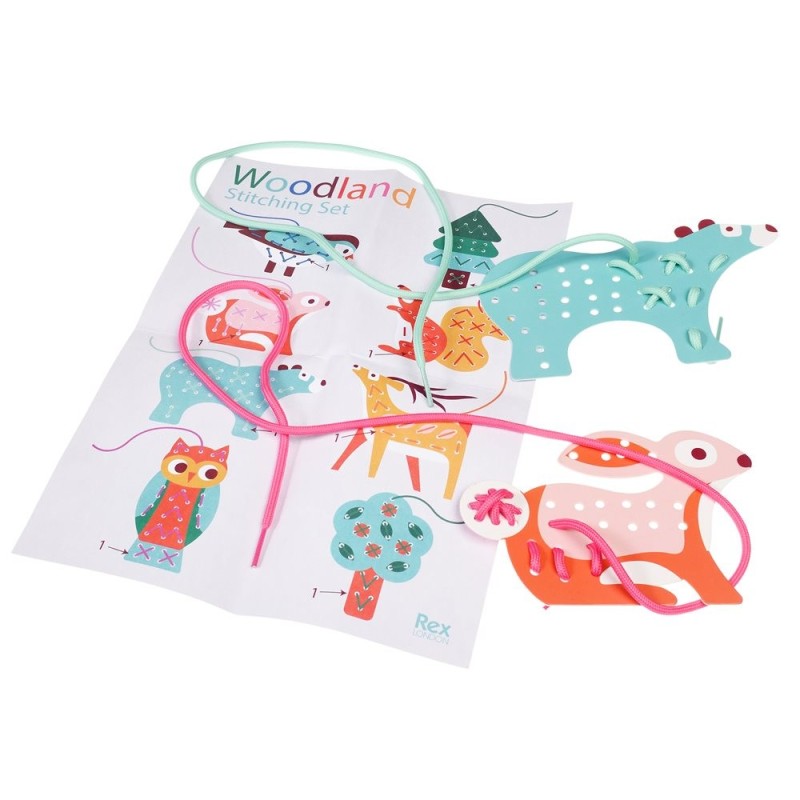 Stickbilder Set Waldtiere bunt