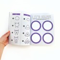 Kawaii Mal- und Stickerbuch Space