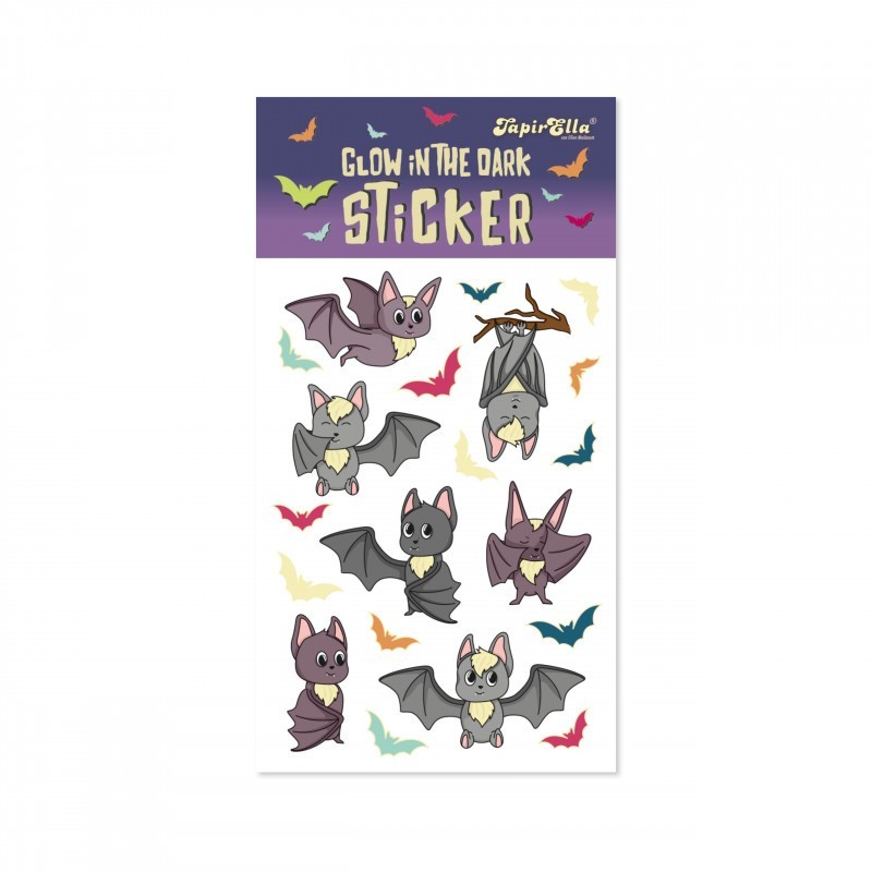 Fledermaus Sticker Glow in the Dark