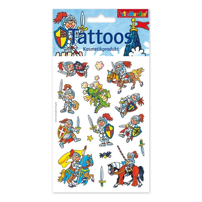 Kindertattoo Set Ritter