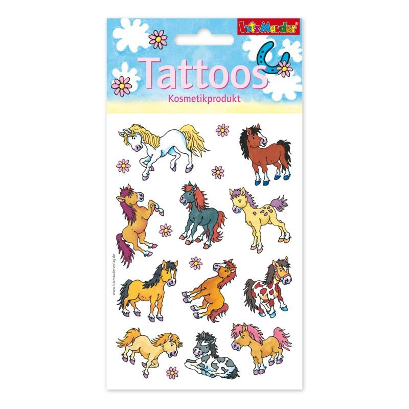 Kindertattoo Set Pferde