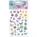 Kindertattoo Set Metallic Schmetterlinge