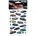 Kindertattoo Set Metallic Rennwagen