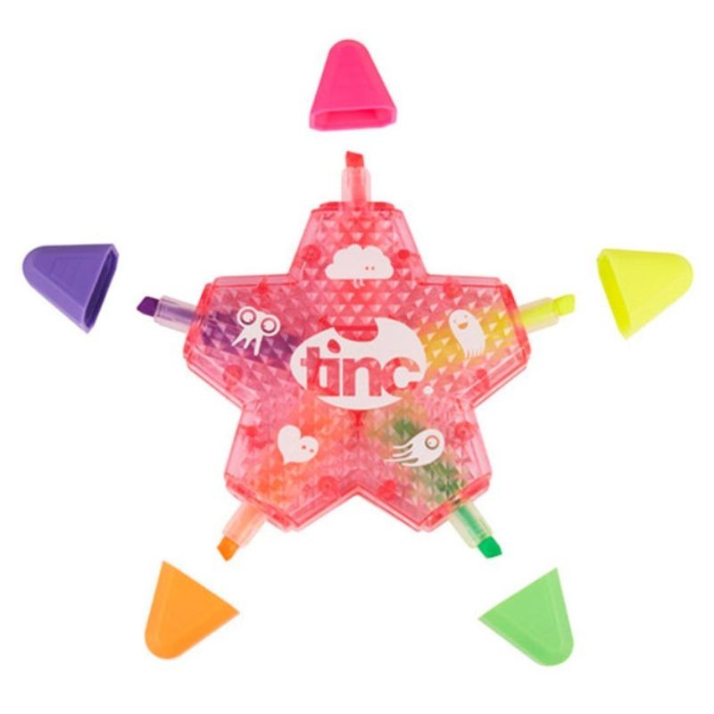 Textmarker Stern pink