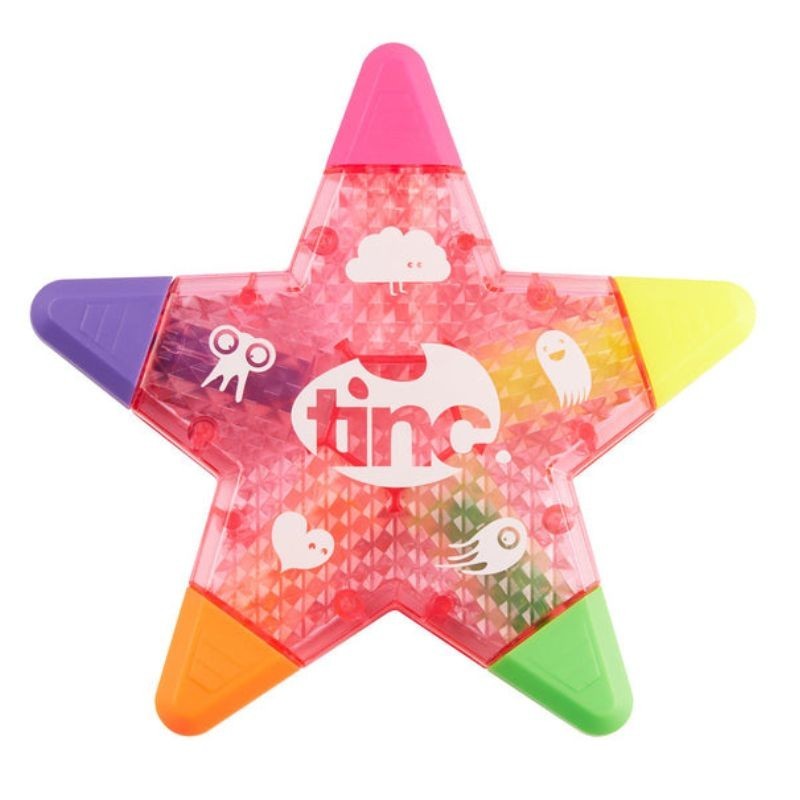 Textmarker Stern pink