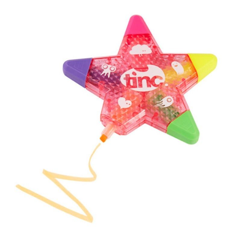 Textmarker Stern pink