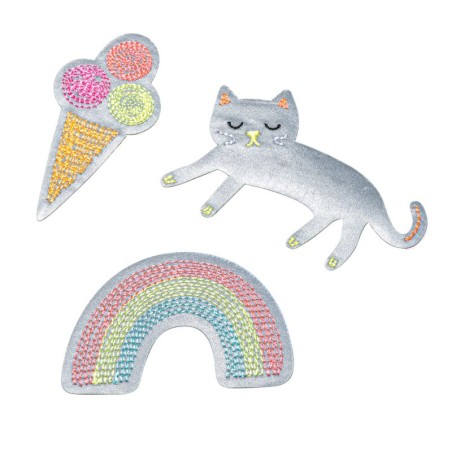 Reflektor Sticker Regenbogen & Katze