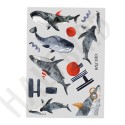 Reflektierende Sticker Haie & Wale