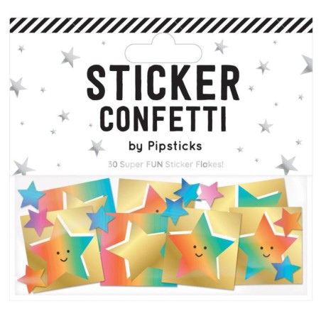 Sticker Happy Sterne Konfetti