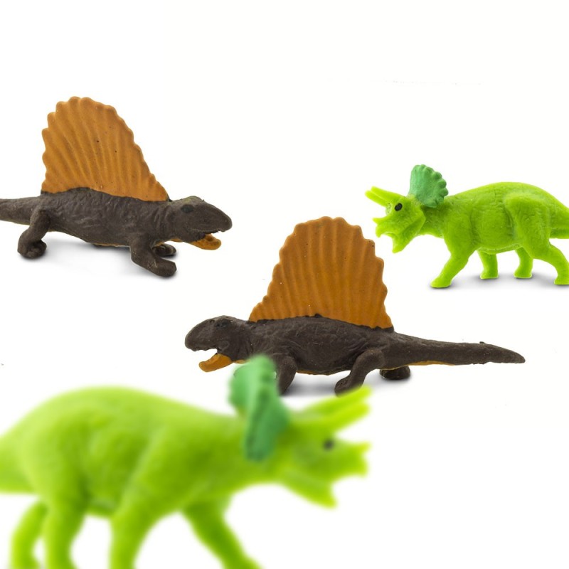 Mini Dinosaurier Figur - Triceratops - Dimetrodons - Glücksbringer